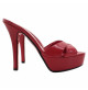 SABOT ELEGANTE  EN CUIR NOIR ET SEMELLE ROUGExxxx
