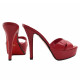 SABOT ELEGANTE  EN CUIR NOIR ET SEMELLE ROUGExxxx