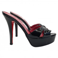SANDALIA ELEGANTE EN CUERO NEGROxxxx