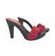 ZUECOS ROJOS DE CUERO TACON 11