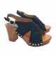 DAMENSANDALEN IN SYNTHETIC SUEDE HEEL 9