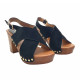 DAMENSANDALEN IN SYNTHETIC SUEDE HEEL 9