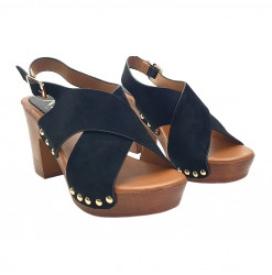DAMENSANDALEN IN SYNTHETIC SUEDE HEEL 9