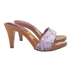 LILLE HOLZSCHUHE FRÜHLING ABSATZ 9