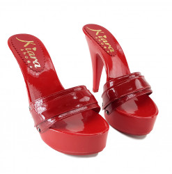 SABOTS FEMME ROUGES EN CUIR...