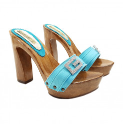 MULE AVEC BANDE TURQUOISE...