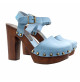 HIGH HEEL SWEDISH CLOGS - MY462 CELESTE