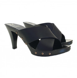 HOLZSCHUHE SCHWARZ AUS...