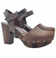 ZUECOS SUECOS CON TOBILLERO - MY126 CAFFE