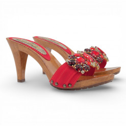 Ceremony sandals with 9 cm...