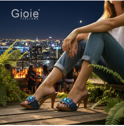 Ceremony sandals with 9 cm...