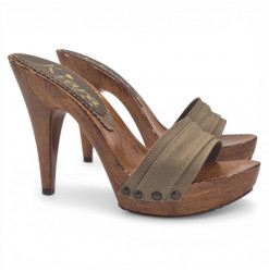 CLOGS WITH BAND (TAUPE) -...